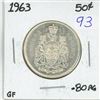 Image 1 : 1963 Canadian silver 50 cent coin