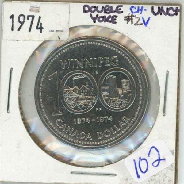 1974 Winnipeg nickel dollar