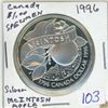 Image 1 : 1996 "McIntosh Apple" Canadian silver dollar