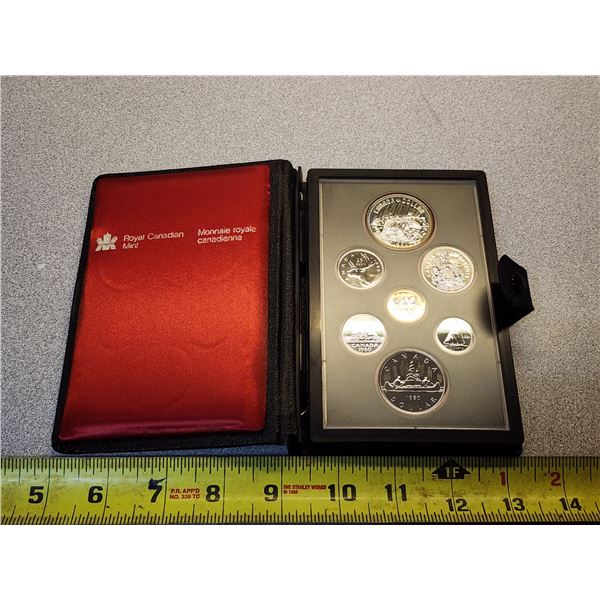 1980 Double dollar specimen set. Includes Arctic Expedition silver dollar