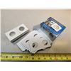 Image 2 : 100pcs of 2x2" nickel/quarter size coin mounts - new