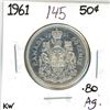 Image 1 : 1961 Canadian silver 50 cent coin