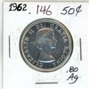 Image 1 : 1962 Canadian silver 50 cent coin