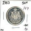 Image 1 : 1963 Canadian silver 50 cent coin