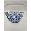 Image 3 : Vintage Blue and White Teapot with Tray and Four Cups
