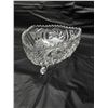 Image 2 : Vintage Pinwheel Footed Triangular Candy Dish