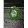 Image 2 : Vintage Uranium Hazel Atlas Green Glass Bowl