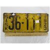 Image 1 : 1923 Saskatchewan License Plate