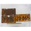 Image 1 : 3 1939 Saskatchewan License Plates