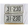 Image 1 : Pair of 1959 Saskatchewan License Plates