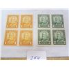 Image 1 : 1 and 2 Cent Block Scroll Series George 5th Mint Never Used