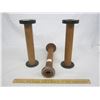 Image 2 : 3 Antique Spools out of Knitting Mill