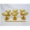 Image 2 : 6 Italian Amber Parfait Glass Dishes