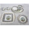 Image 1 : Royal Albert Silver Birch Cream , Sugar, Tray ,Bowls ,Salt ,Pepper Ect.