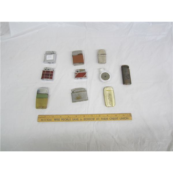 Lot of 10 Vintage Lighters