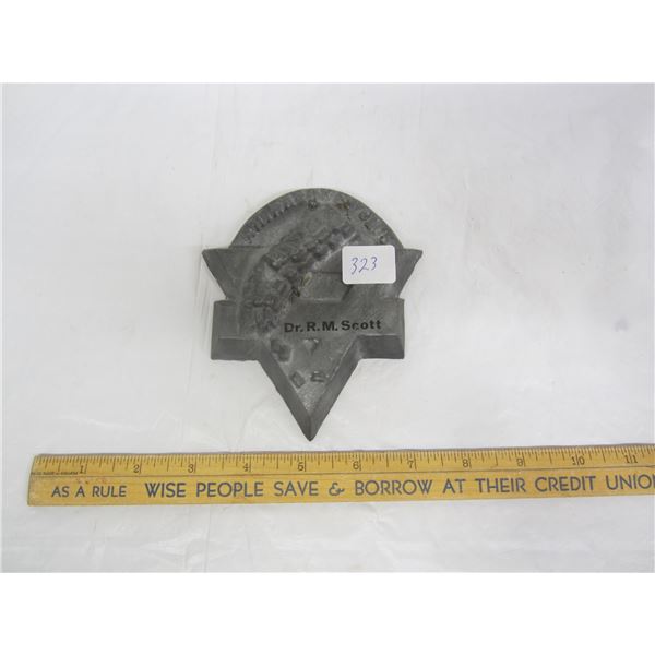 Vintage Club Badge Metal Heavy