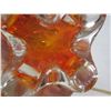 Image 4 : Large Marked Chalet Orange and Clear Glass Bowl No Chips