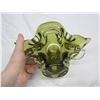 Image 4 : Green Unmarked Chalet Art Glass Bowl Good Condition No Chips