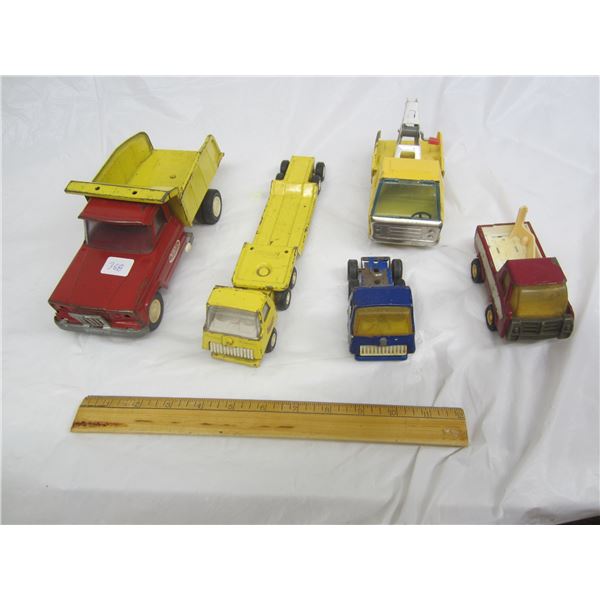 Lot of 5 Vintage Trucks Tonka ,Buddy-l