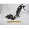 Image 1 : Lot of 2 Decorator Items Car and Penguin