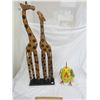 Image 1 : Lot of 2 Decorator Items Giraffe and Bird