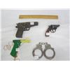 Image 1 : Lot of 3 Cap Guns and a Pair of Handcuffs