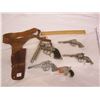 Image 2 : Lot of 5 Vintage Cap Guns and One Holster