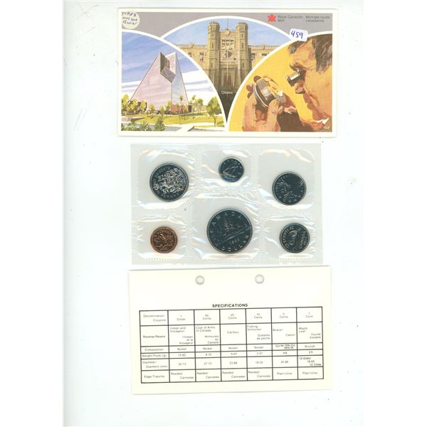 1983 Proof Like Set. 6-coin set.