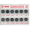 Image 1 : 1999 Canadian Millennium 25 Cents. Complete set of 12, one for each month of the year.