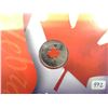 Image 2 : 2004P Colourized Red Maple Leaf 25 Cents. Housed in its original unopened RCM folder.