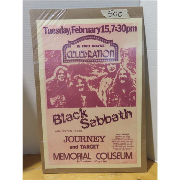Black sabbath concert poster