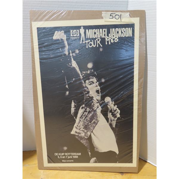 Micheal jackson 1988 tour concert poster
