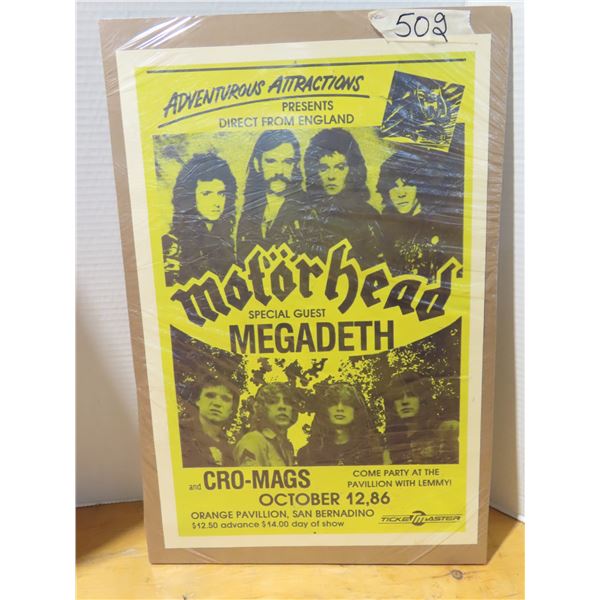 Motor head concert poster