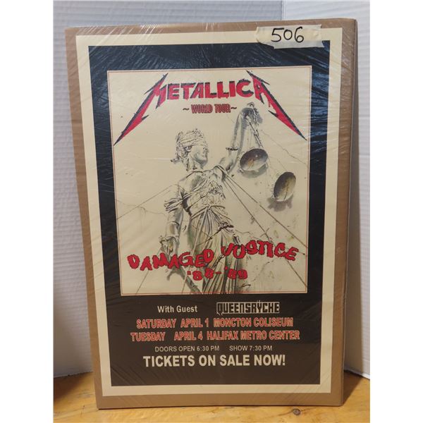 Metallica concert poster