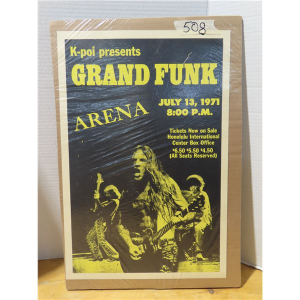 Grand funk concert poster