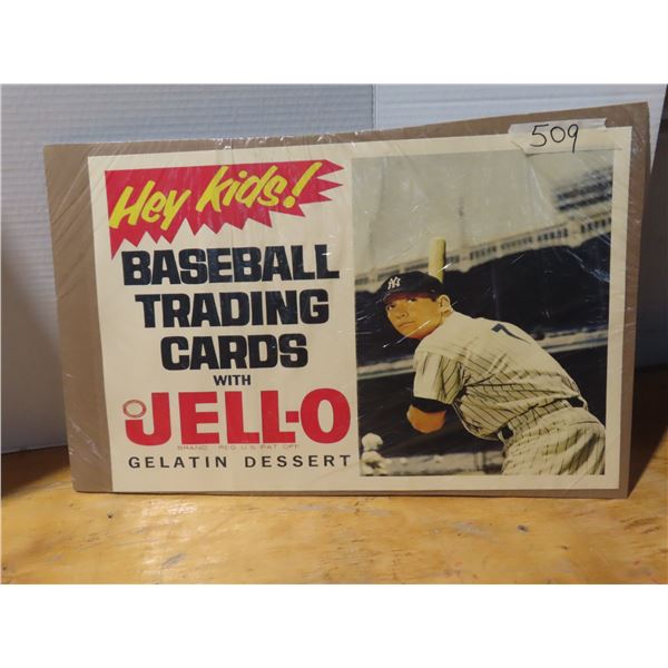 Jello advertising baseball trading cards poster