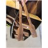 Image 4 : Decorative wooden boat with paddles shelf- 48"x16"