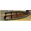 Image 5 : Decorative wooden boat with paddles shelf- 48"x16"