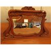 Image 2 : Serpentine front oak highboy dresser complete with mirror