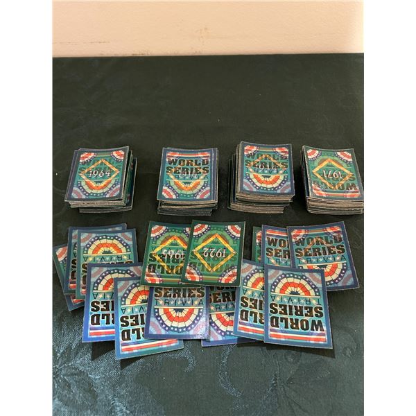1991 Score Mini 3D World Series Trivia Cards