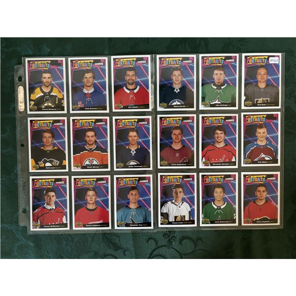 2020-21 Upper Deck Portrait Cards - 2 Sheets (18 Cards)