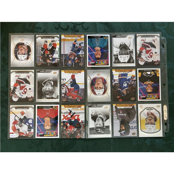 Upper Deck Portrait and Canvas Cards - 2 Sheets (18 Cards)