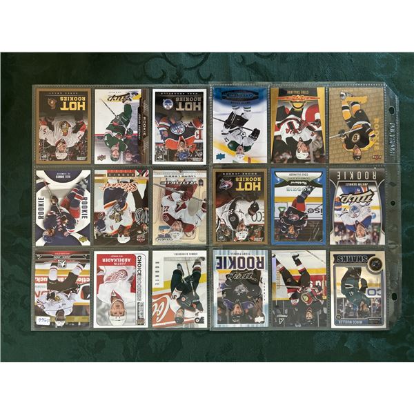 Rookie Cards - 2 Sheets (18 Cards)