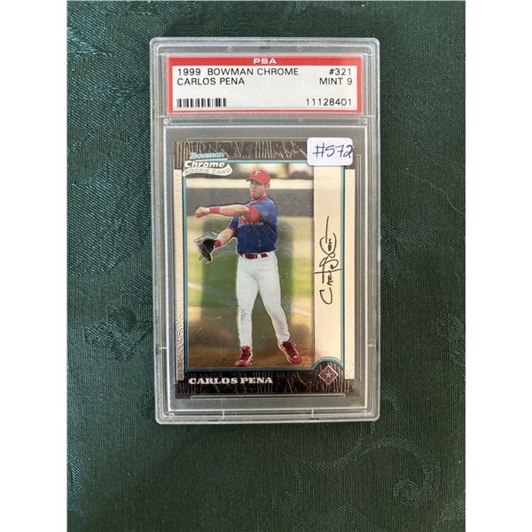 1999 Bowman Chrome - Carlos Pena - Rookie Card - Graded PSA 9