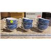 Image 1 : Lot of 6 Blue Painted Mugs/Cups