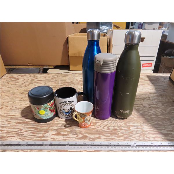 Lot of Cups/Mugs & Water Bottles