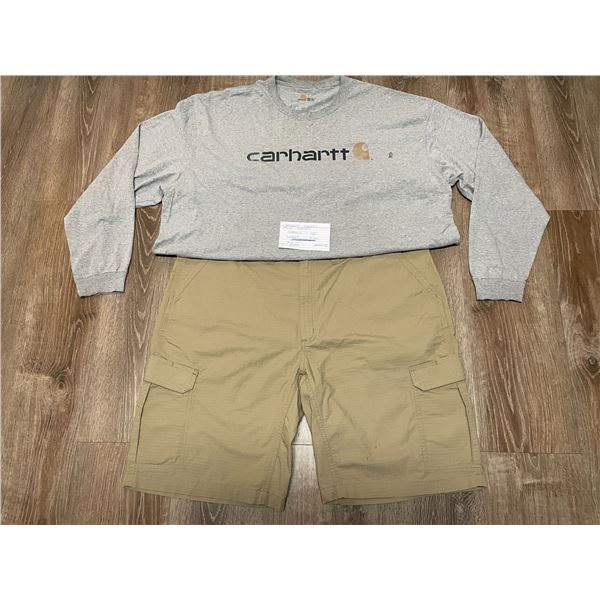 Carhartt Shorts (sz 46) and Carhartt Shirt (sz 3xl)