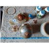 Image 5 : Painted Brass Vase, Pottery Vase, S&P set, etc