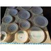Image 2 : Federal Glass Moonglow Iridescent Snack Plates (5) and Saucers (6)