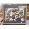 Image 4 : wood carving chisels & framed picture of west coast masks